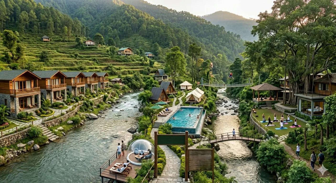 Best Resorts in Maldevta Dehradun (2026) — River Views, Cottages & Nature Stays